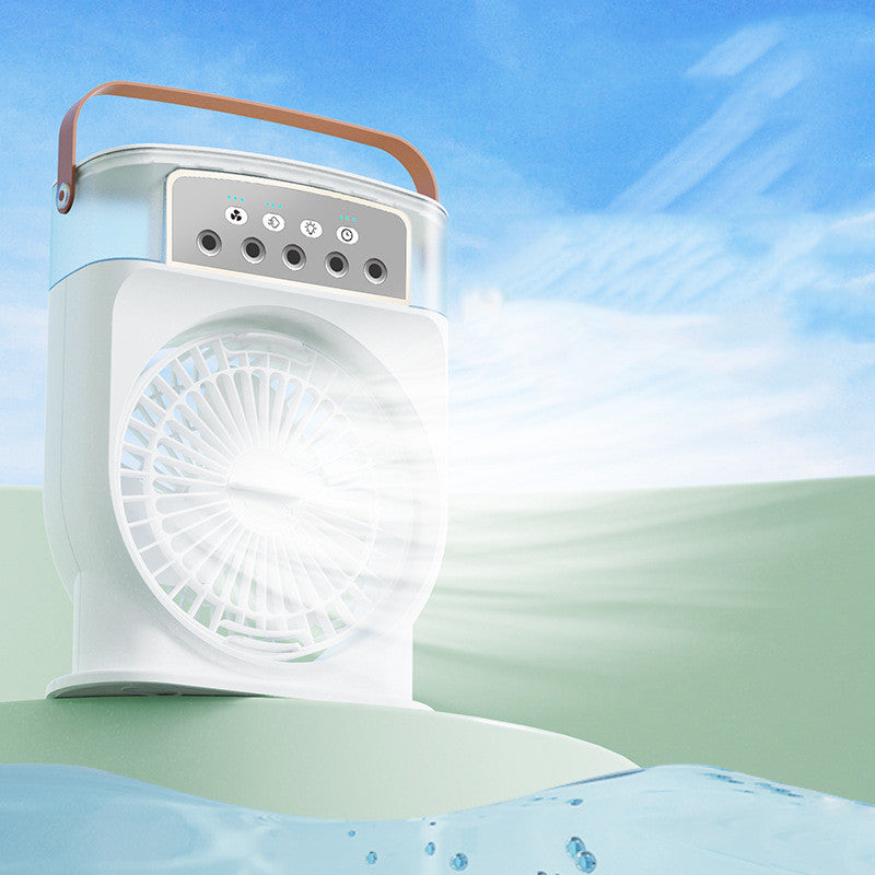 Portable USB Air Conditioner Cooling Fan With 5 Sprays